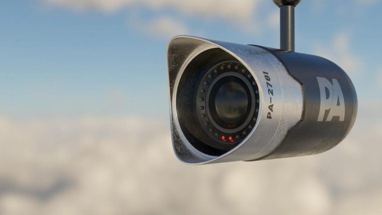 Modern camera systeem thuis voor huisbeveiliging met bewegingsdetectie en nachtvisie
